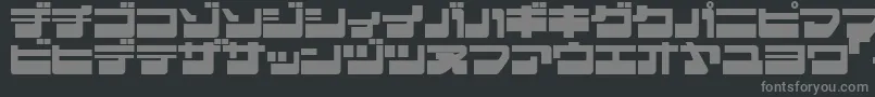 EjectjapLowerphat Font – Gray Fonts on Black Background