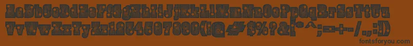 Burrisblackshootout Font – Black Fonts on Brown Background