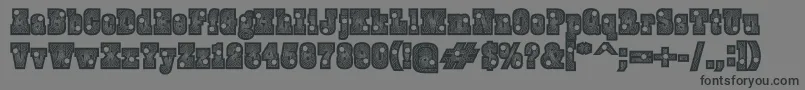Burrisblackshootout Font – Black Fonts on Gray Background