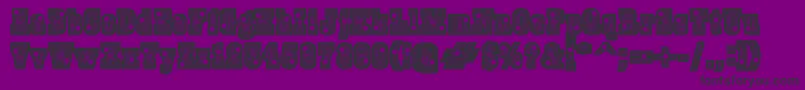 Burrisblackshootout Font – Black Fonts on Purple Background