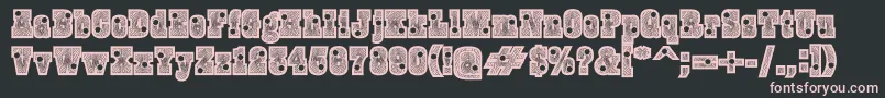 Burrisblackshootout Font – Pink Fonts on Black Background
