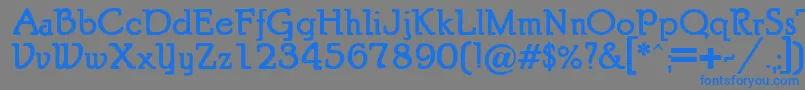 PuritanBold Font – Blue Fonts on Gray Background