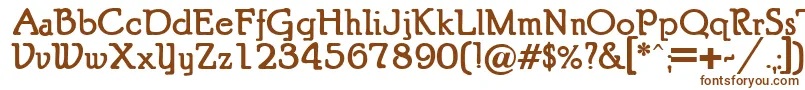 PuritanBold Font – Brown Fonts on White Background