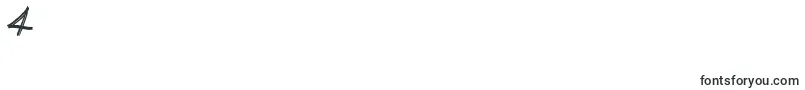 EverydayMayhem-Schriftart – Schriften für die Ziffer 4