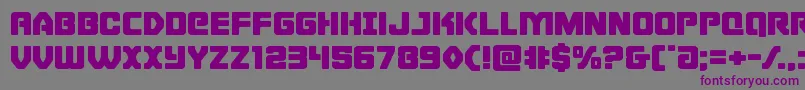 Cyborgroosterexpand Font – Purple Fonts on Gray Background