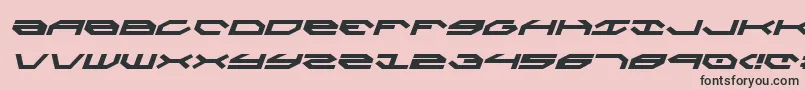 Fonte Taskforcei – fontes pretas em um fundo rosa