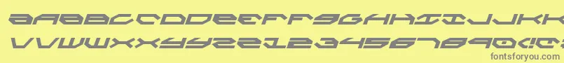 Taskforcei Font – Gray Fonts on Yellow Background