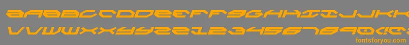 Taskforcei Font – Orange Fonts on Gray Background