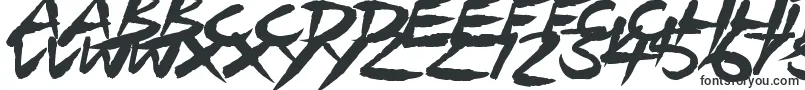SpeedingBrush-fontti – Otsikkofontit