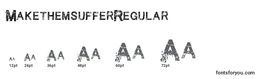 Größen der Schriftart MakethemsufferRegular