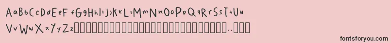 Ziva Font – Black Fonts on Pink Background
