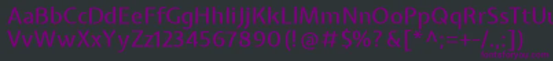 Шрифт ExpletussansMedium – фиолетовые шрифты на чёрном фоне