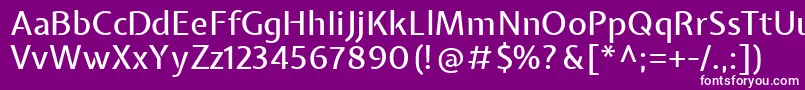 フォントExpletussansMedium – 紫の背景に白い文字