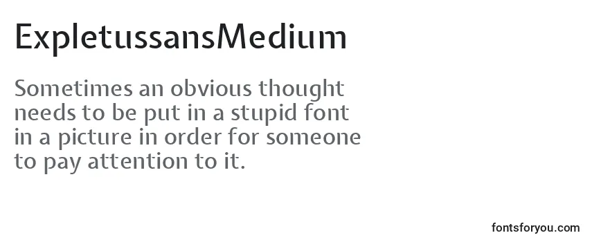 ExpletussansMedium Font