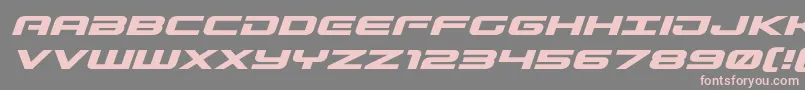 Gunshipexpandital Font – Pink Fonts on Gray Background