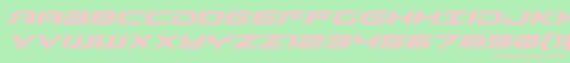Gunshipexpandital Font – Pink Fonts on Green Background