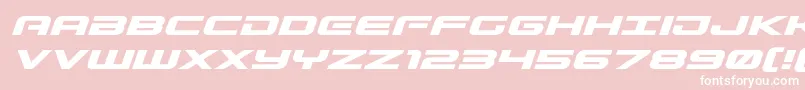 Gunshipexpandital Font – White Fonts on Pink Background