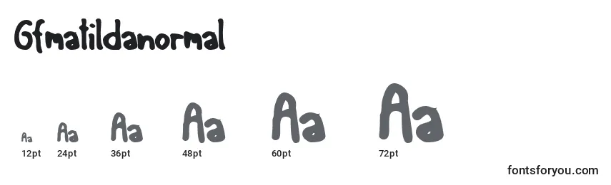 Gfmatildanormal Font Sizes
