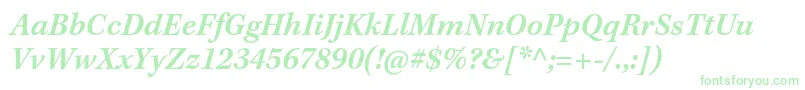 KeplerstdSemibolditcapt Font – Green Fonts on White Background