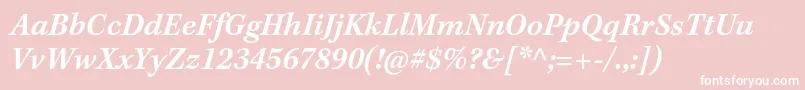 KeplerstdSemibolditcapt Font – White Fonts on Pink Background