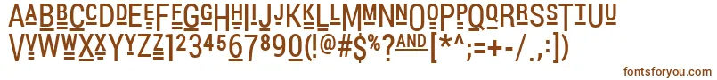 Шрифт PocketThrilledFp – коричневые шрифты