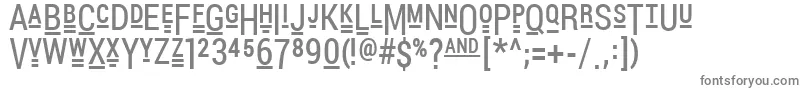 PocketThrilledFp Font – Gray Fonts on White Background