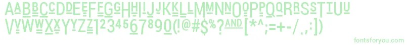 PocketThrilledFp Font – Green Fonts on White Background