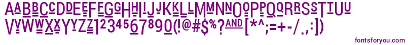 PocketThrilledFp Font – Purple Fonts on White Background