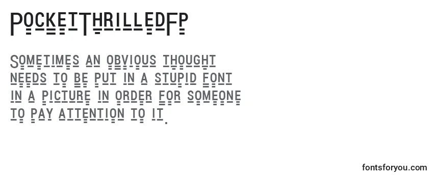 Review of the PocketThrilledFp Font