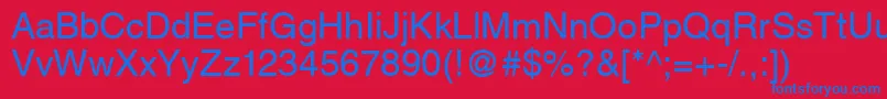 CyrillichelvetMedium Font – Blue Fonts on Red Background