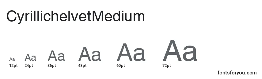 CyrillichelvetMedium Font Sizes