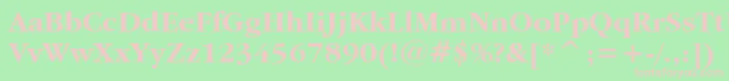 GaramondItcBoldBt Font – Pink Fonts on Green Background