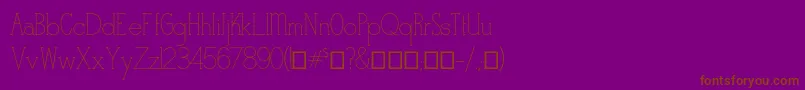 Stymiestylus1 Font – Brown Fonts on Purple Background