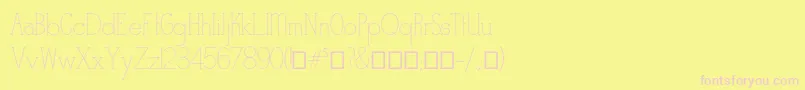 Stymiestylus1 Font – Pink Fonts on Yellow Background