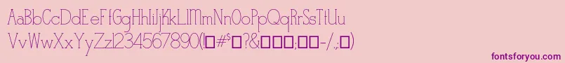 Stymiestylus1 Font – Purple Fonts on Pink Background