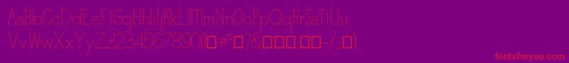 Stymiestylus1 Font – Red Fonts on Purple Background