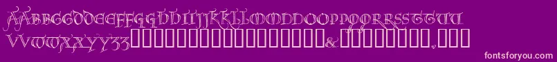 Noel Font – Pink Fonts on Purple Background