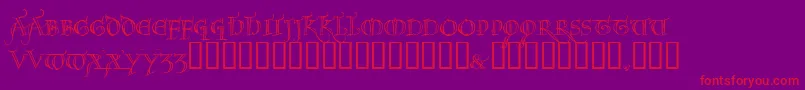 Noel Font – Red Fonts on Purple Background