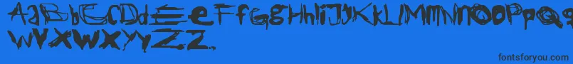JackTheRipper Font – Black Fonts on Blue Background