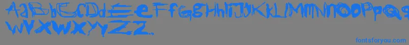 JackTheRipper Font – Blue Fonts on Gray Background