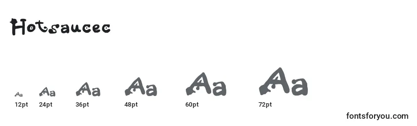 Hotsaucec Font Sizes