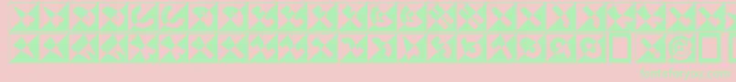 Emporiumnf Font – Green Fonts on Pink Background