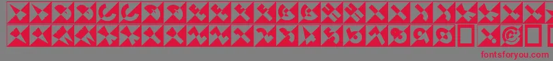 Emporiumnf Font – Red Fonts on Gray Background