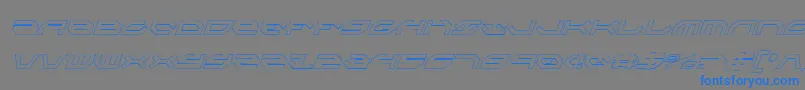 TaskforceOutlineConditalic Font – Blue Fonts on Gray Background