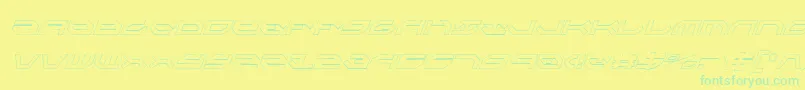 fuente TaskforceOutlineConditalic – Fuentes Verdes Sobre Fondo Amarillo