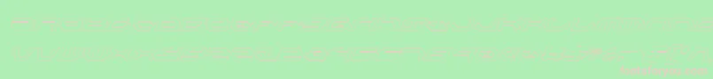 TaskforceOutlineConditalic Font – Pink Fonts on Green Background