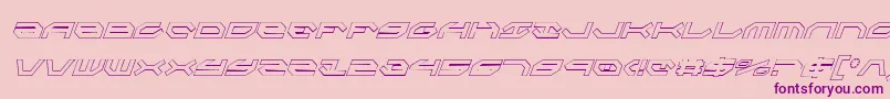 TaskforceOutlineConditalic Font – Purple Fonts on Pink Background