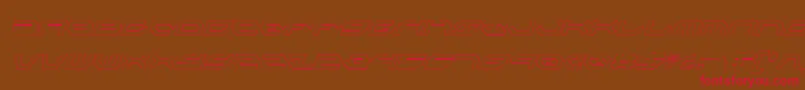 TaskforceOutlineConditalic Font – Red Fonts on Brown Background
