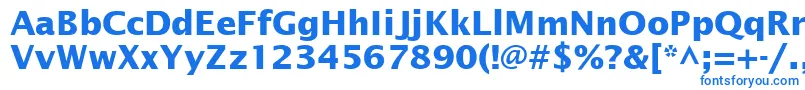 フォントInsightSansSsiBold – 白い背景に青い文字