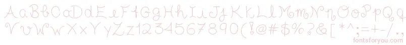 Tasteofchildhood Font – Pink Fonts on White Background